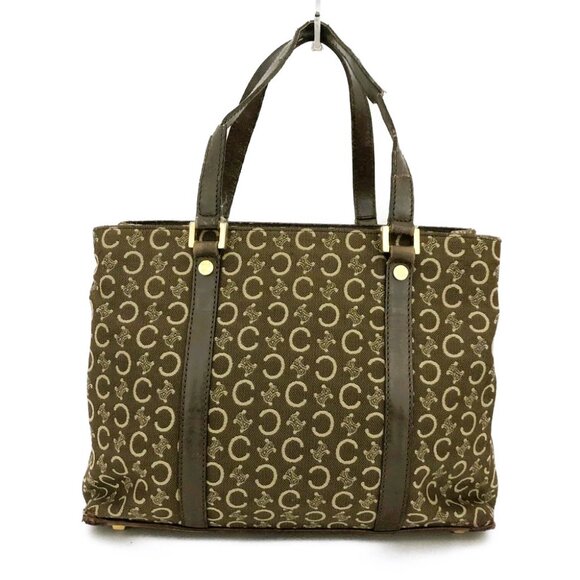CELINE Macadam C Canvas Tote Bag Brown/8BF0524 - Picture 1 of 12